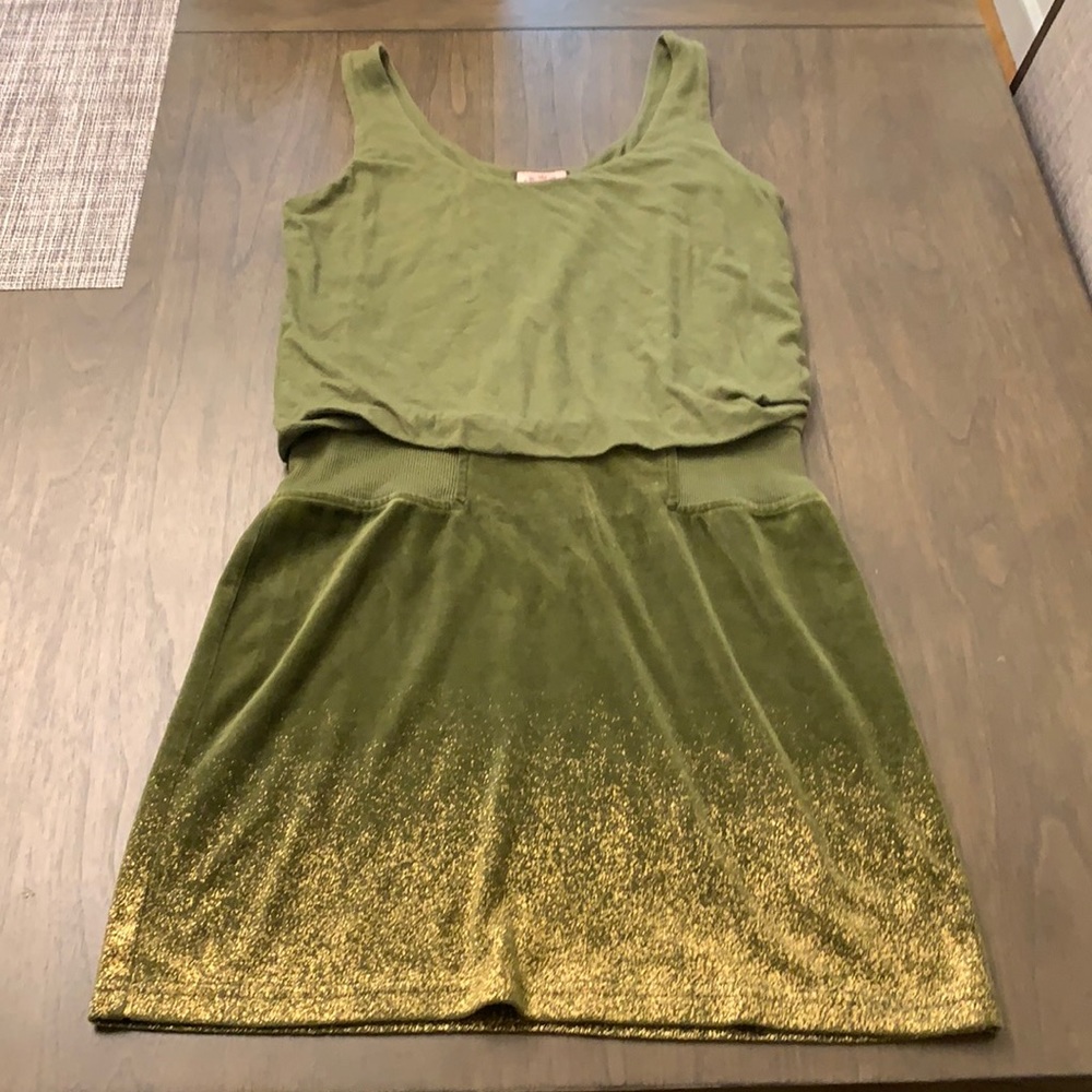 Juicy Couture green mini dress